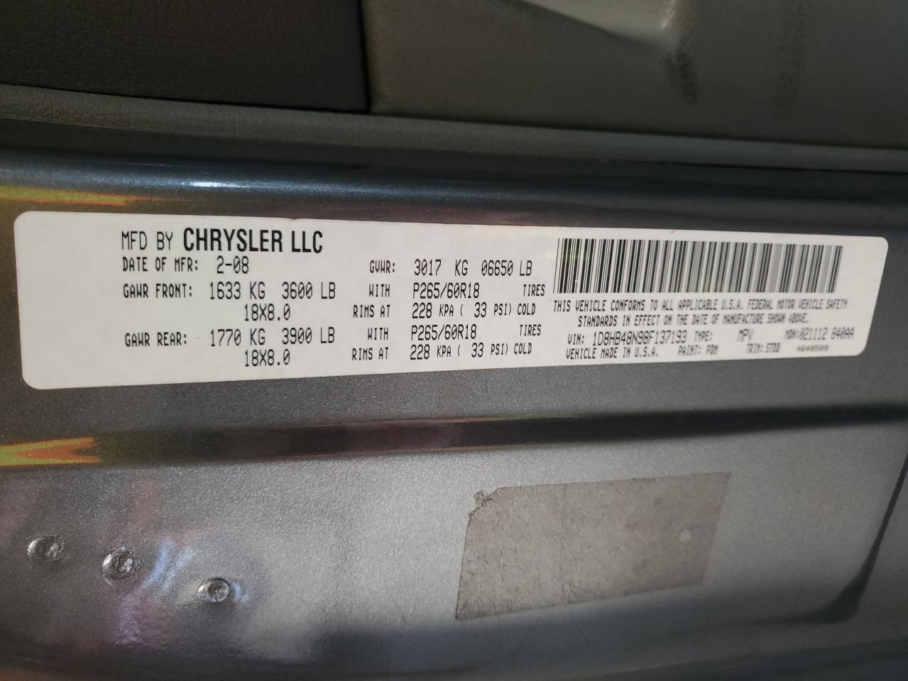 2008 Dodge Durango - Image 13