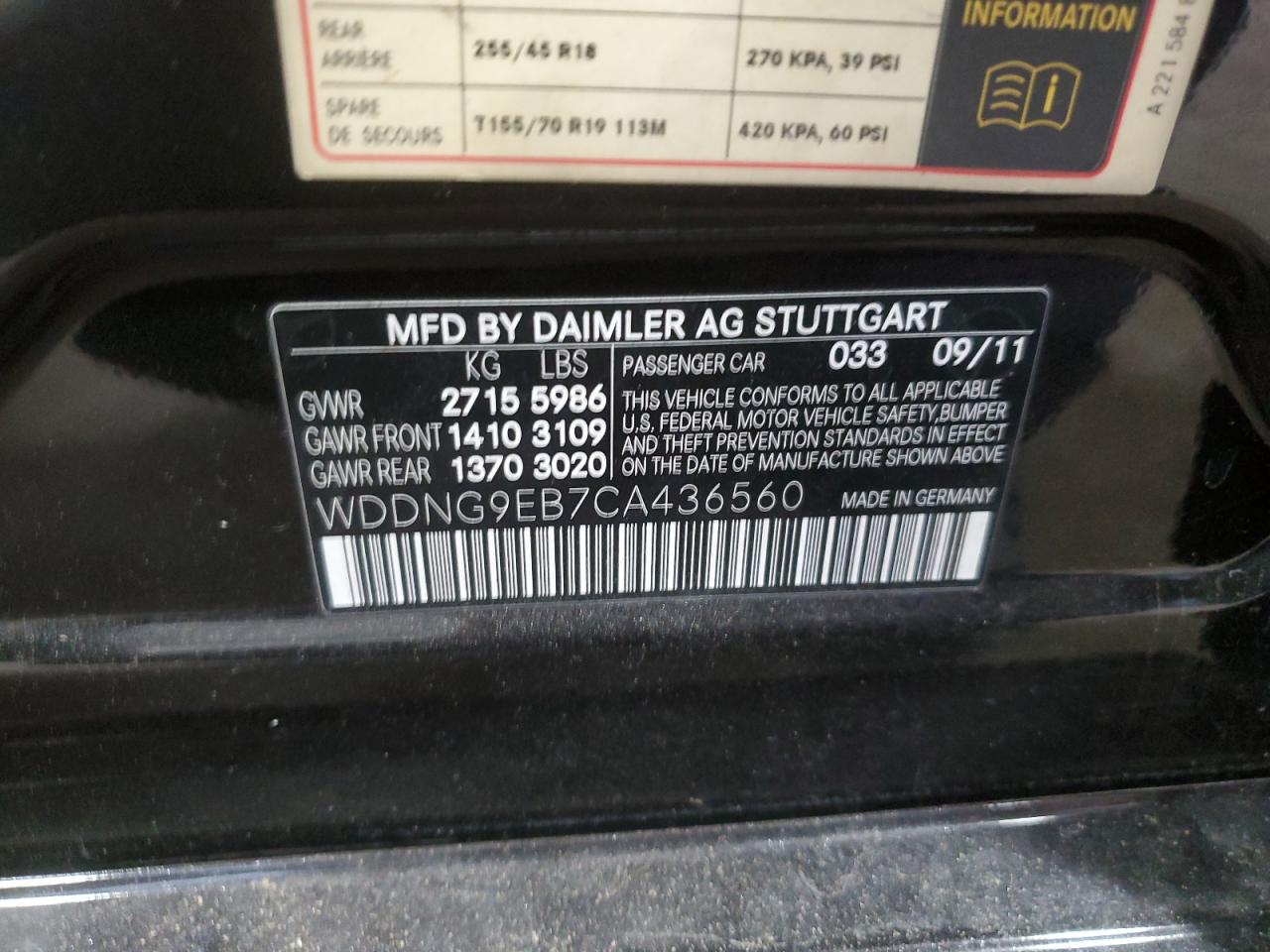 2012 Mercedes-Benz S-klasse - Image 12