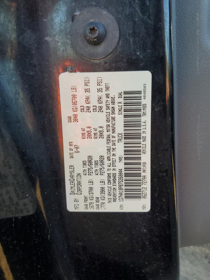 2007 Dodge Ram 1500 St VIN: 1D7HA18P87S260044 Lot: 86867684