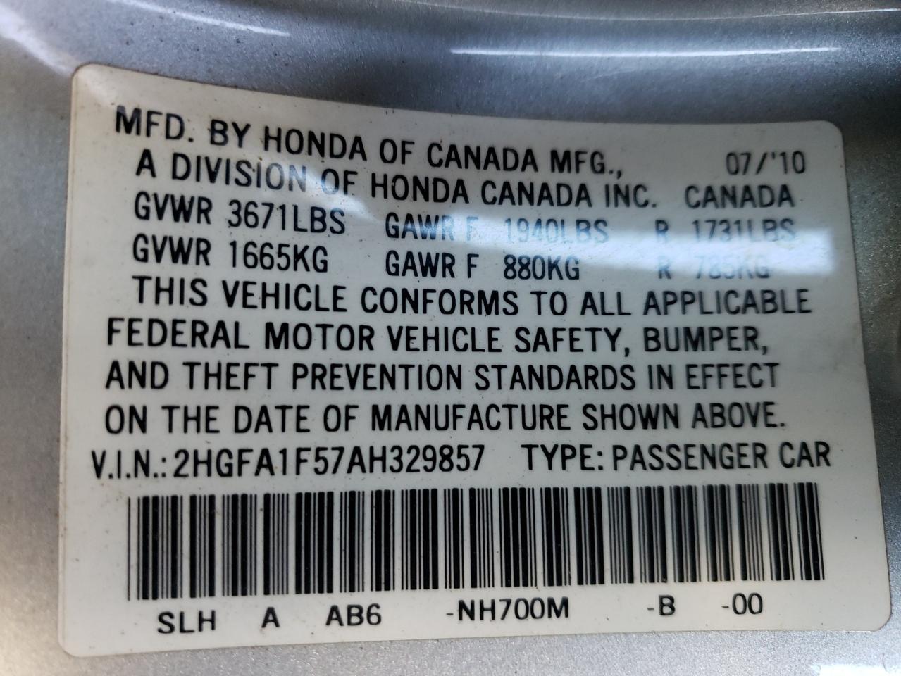 2010 Honda Civic - Image 12