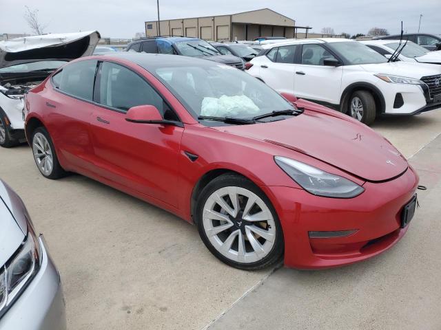  TESLA MODEL 3 2022 Червоний
