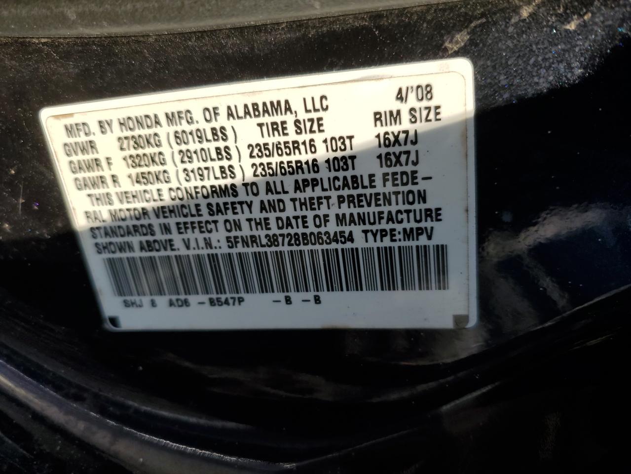 2008 Honda Odyssey - Image 16