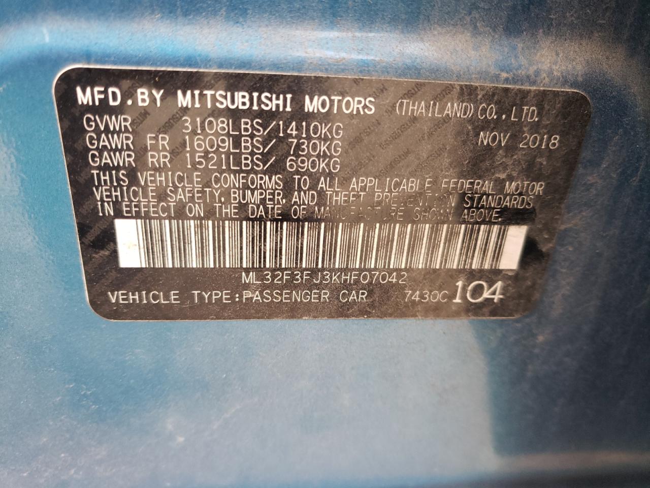 2019 Mitsubishi Mirage - Image 15