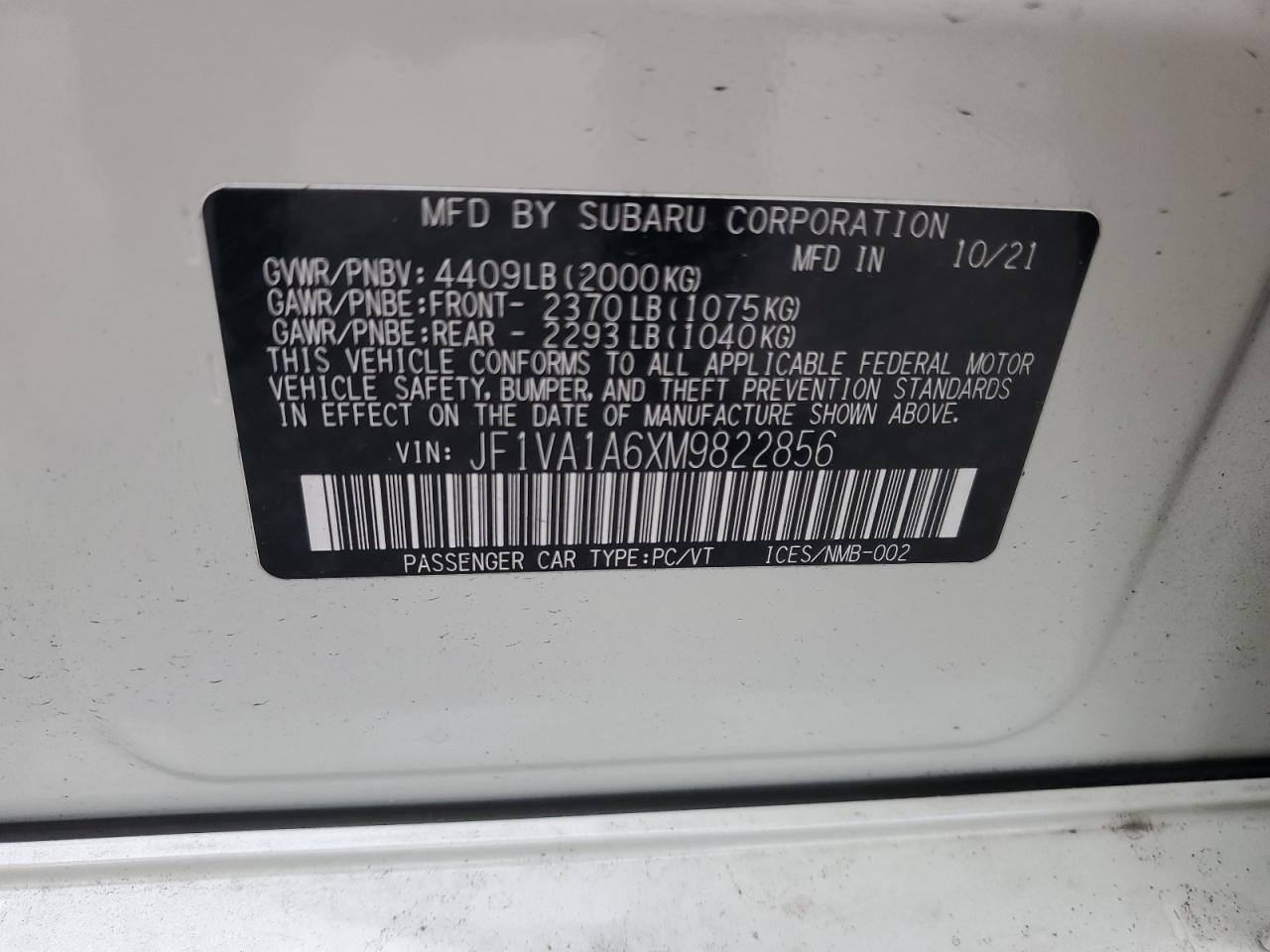 2021 Subaru WRX - Image 12