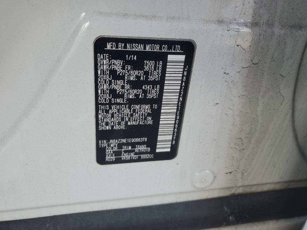 2014 Infiniti QX80 - Image 16