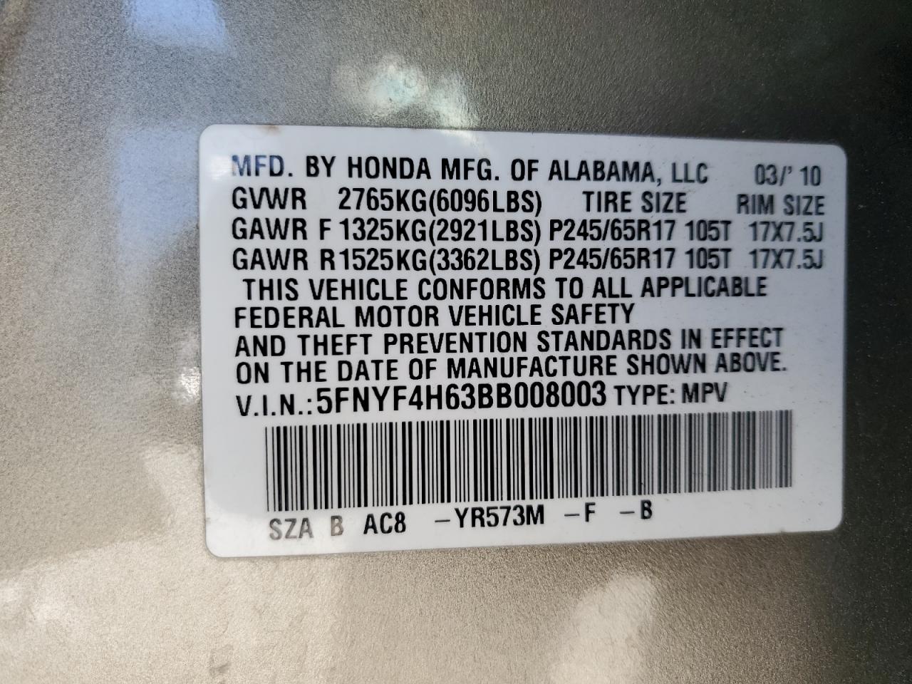 2011 Honda Pilot - Image 13