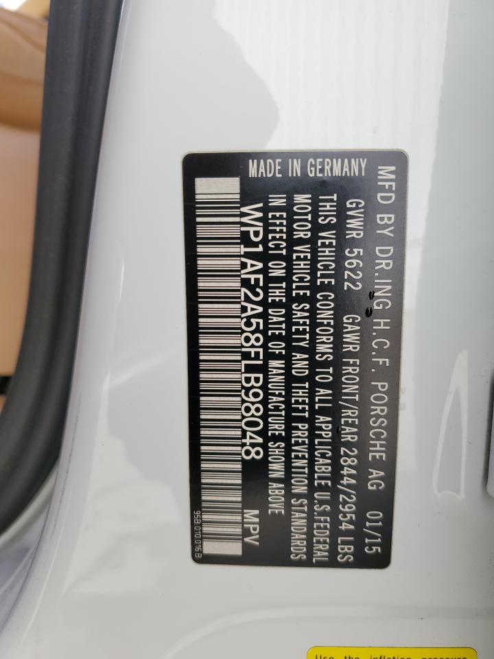 2015 Porsche Macan Turbo VIN: WP1AF2A58FLB98048 Lot: 89218285