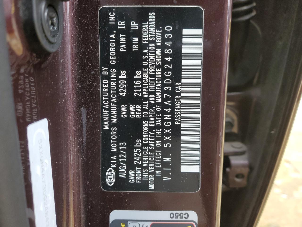 2013 Kia Optima - Image 12