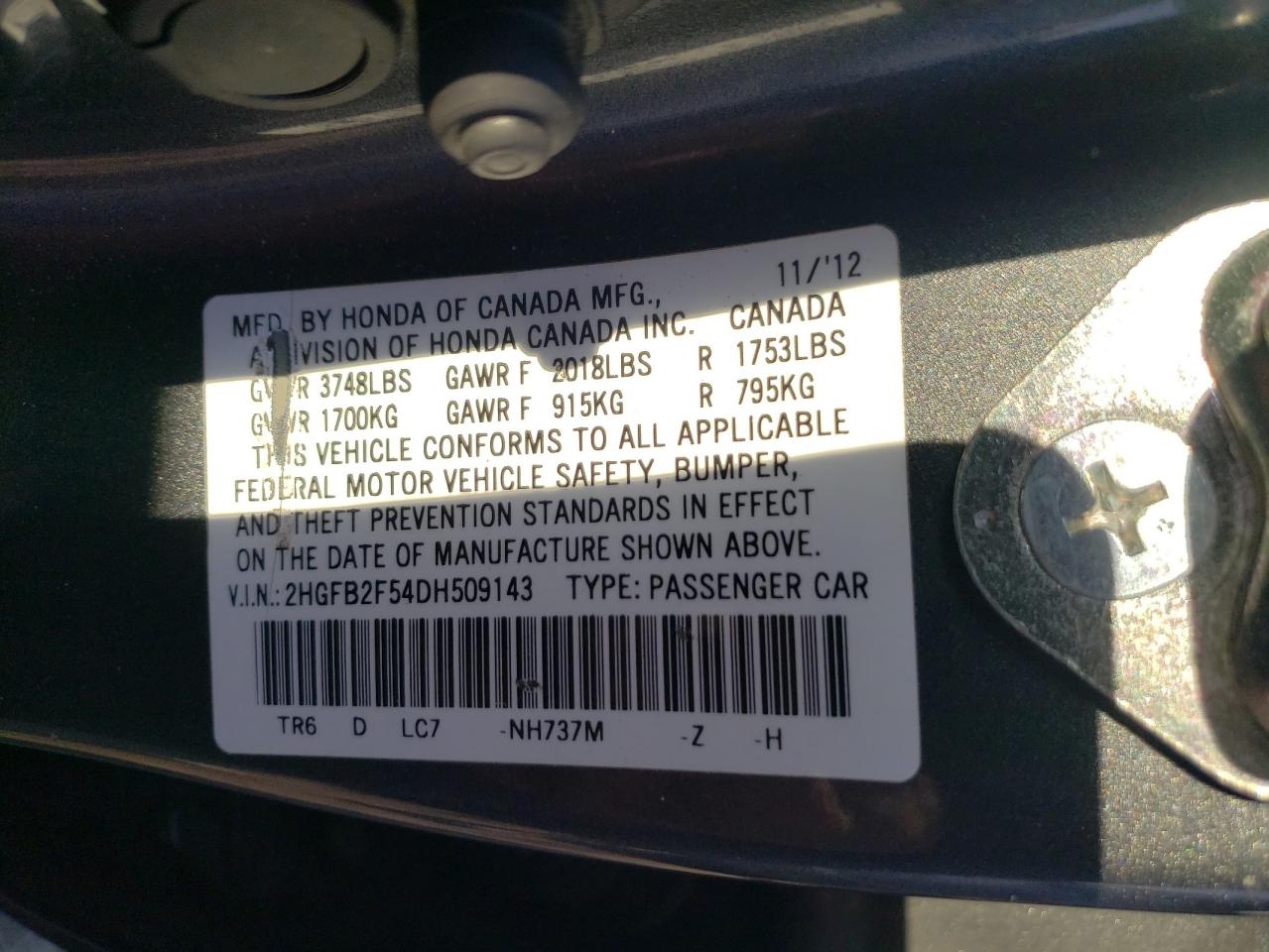 2013 Honda Civic - Image 12