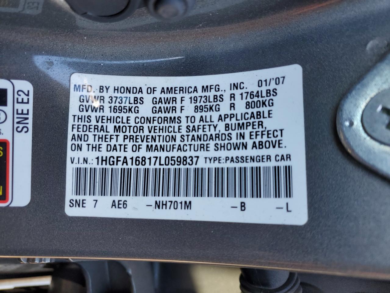 2007 Honda Civic - Image 13