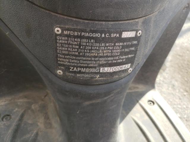 2018 PIAGGIO MOTORCYCLE