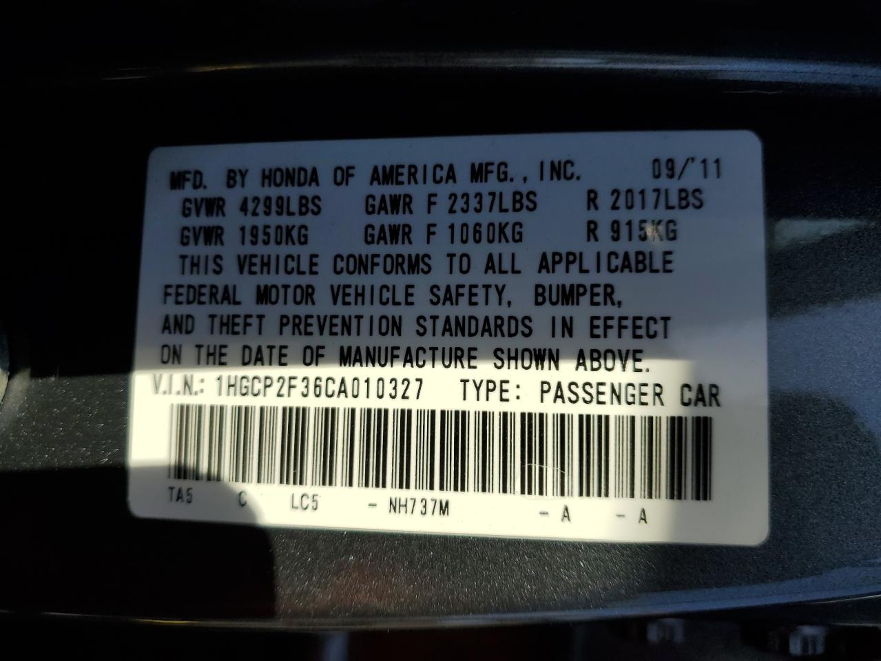 2012 Honda Accord - Image 13