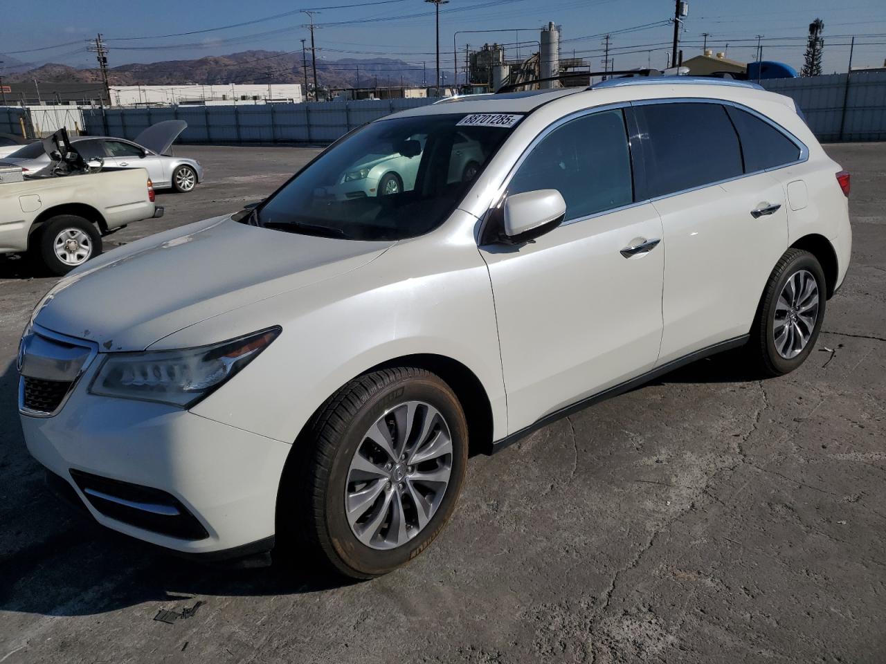 2015 Acura Mdx Technology للبيع في Sun Valley، CA - Front End
