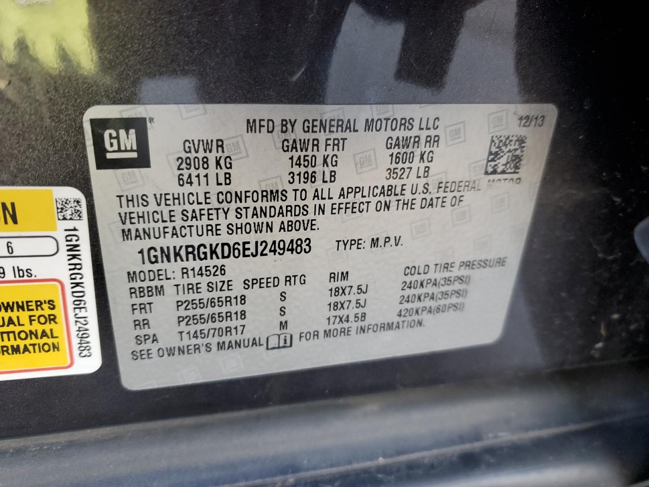 2014 Chevrolet Traverse - Image 13