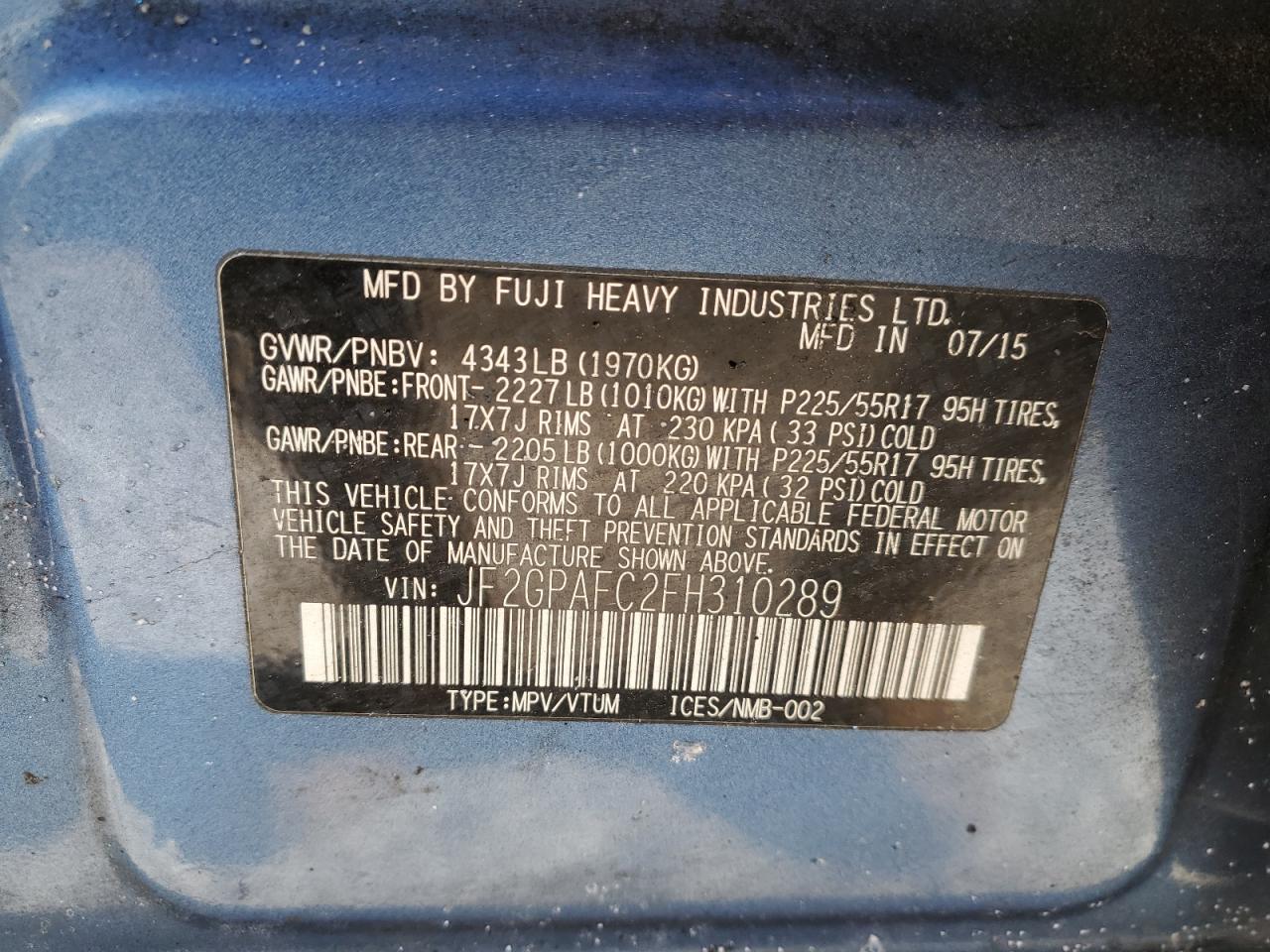 2015 Subaru XV - Image 13