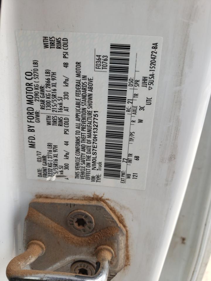 NM0LS7E70H1327751 FORD TRANSIT 2017