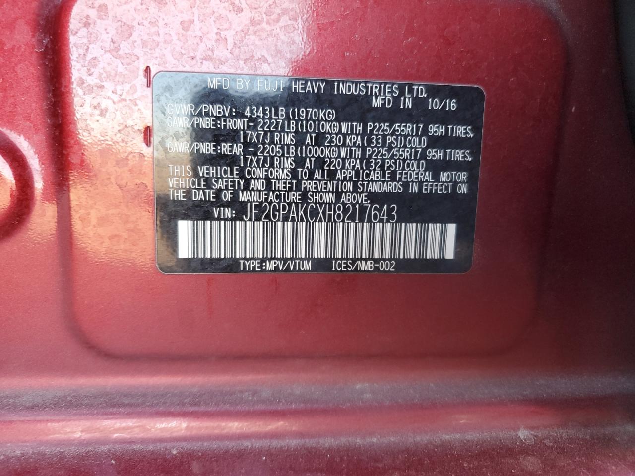 2017 Subaru XV - Image 15