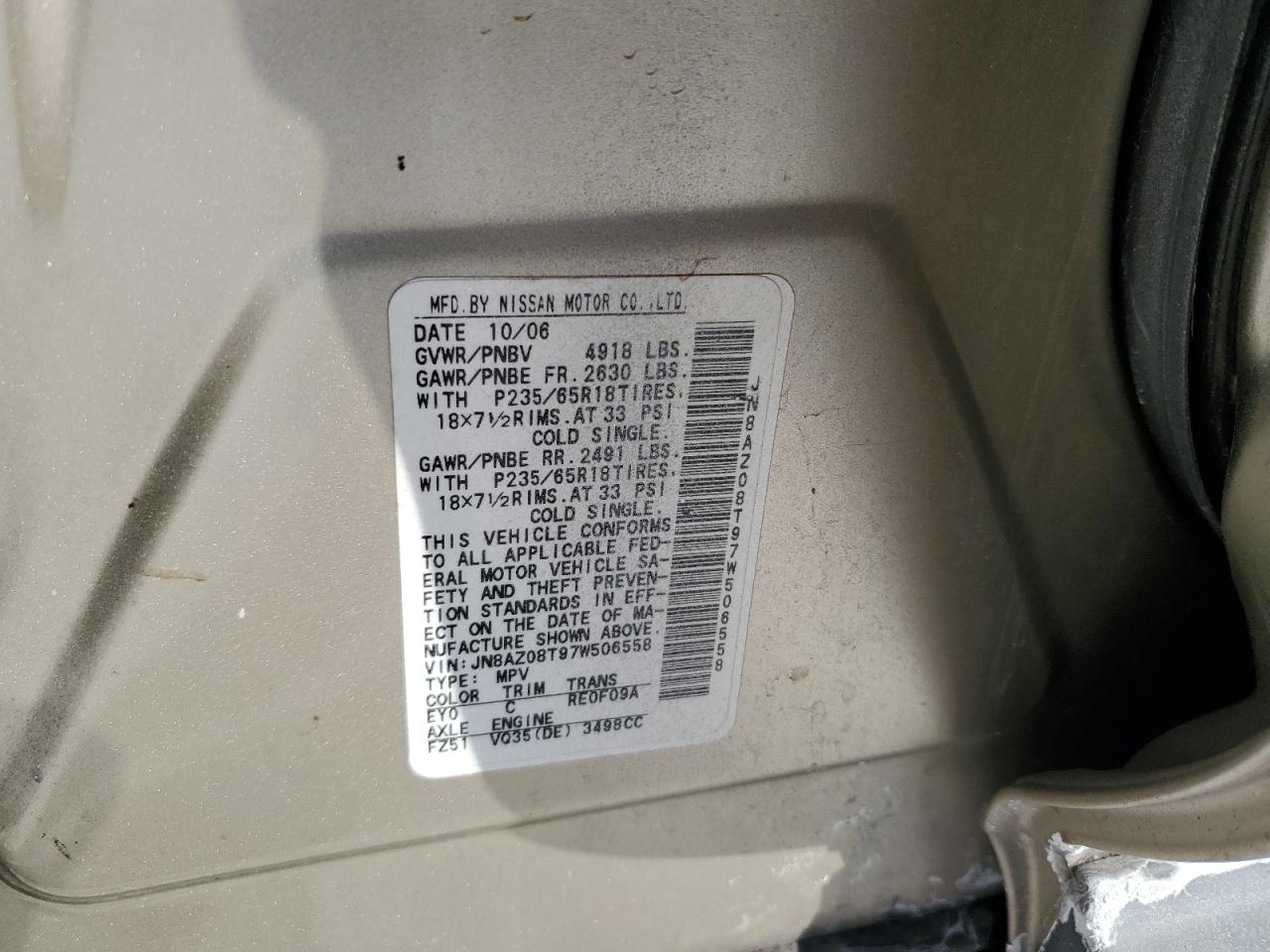 2007 Nissan Murano - Image 13