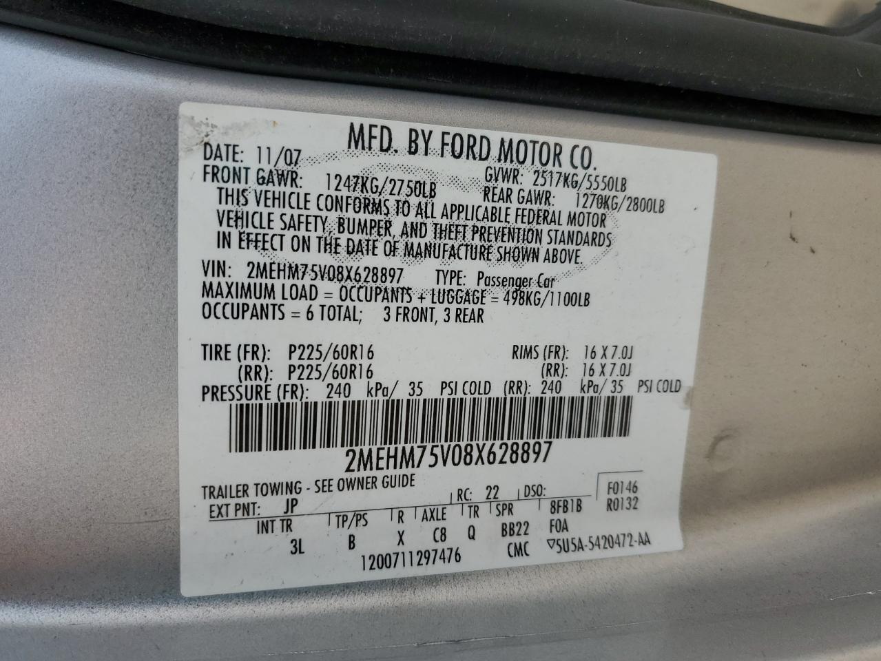 2008 Mercury Grand Marquis - Image 13