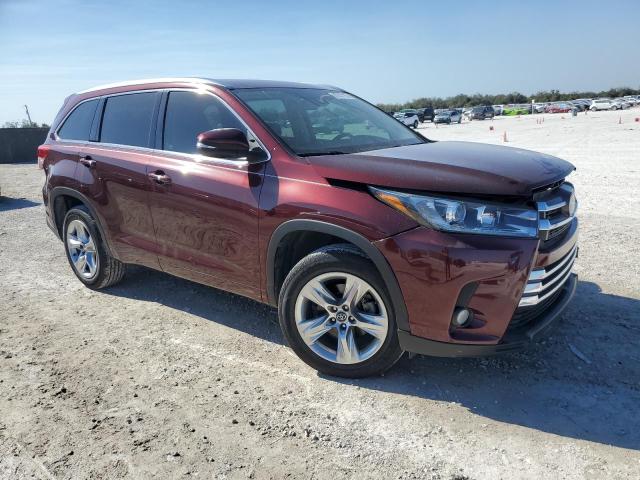  TOYOTA HIGHLANDER 2018 Бордовий