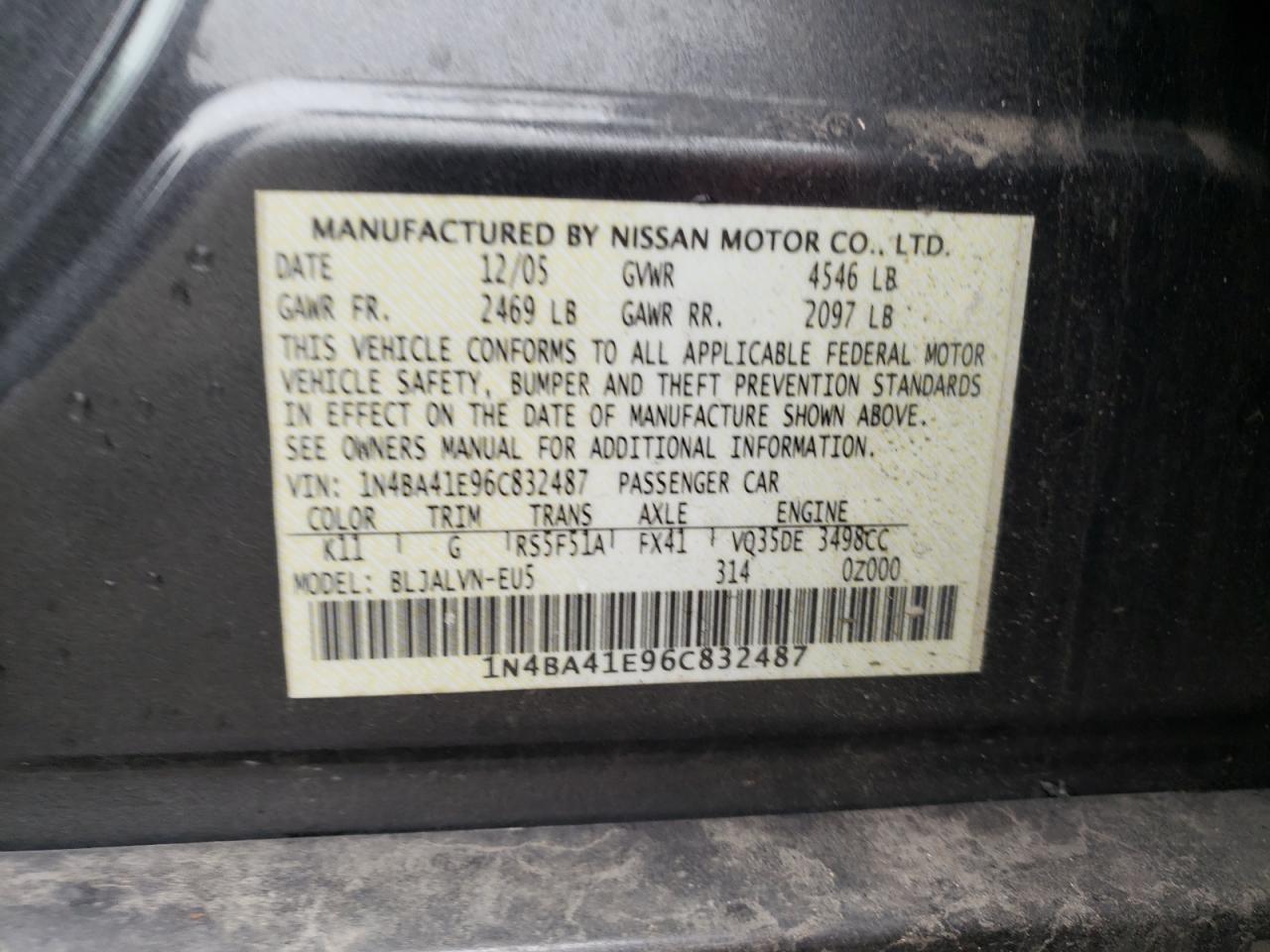 2006 Nissan Maxima - Image 12