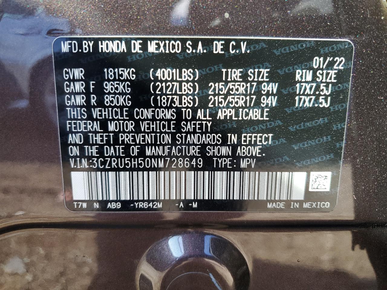 2022 Honda HR-V - Image 15