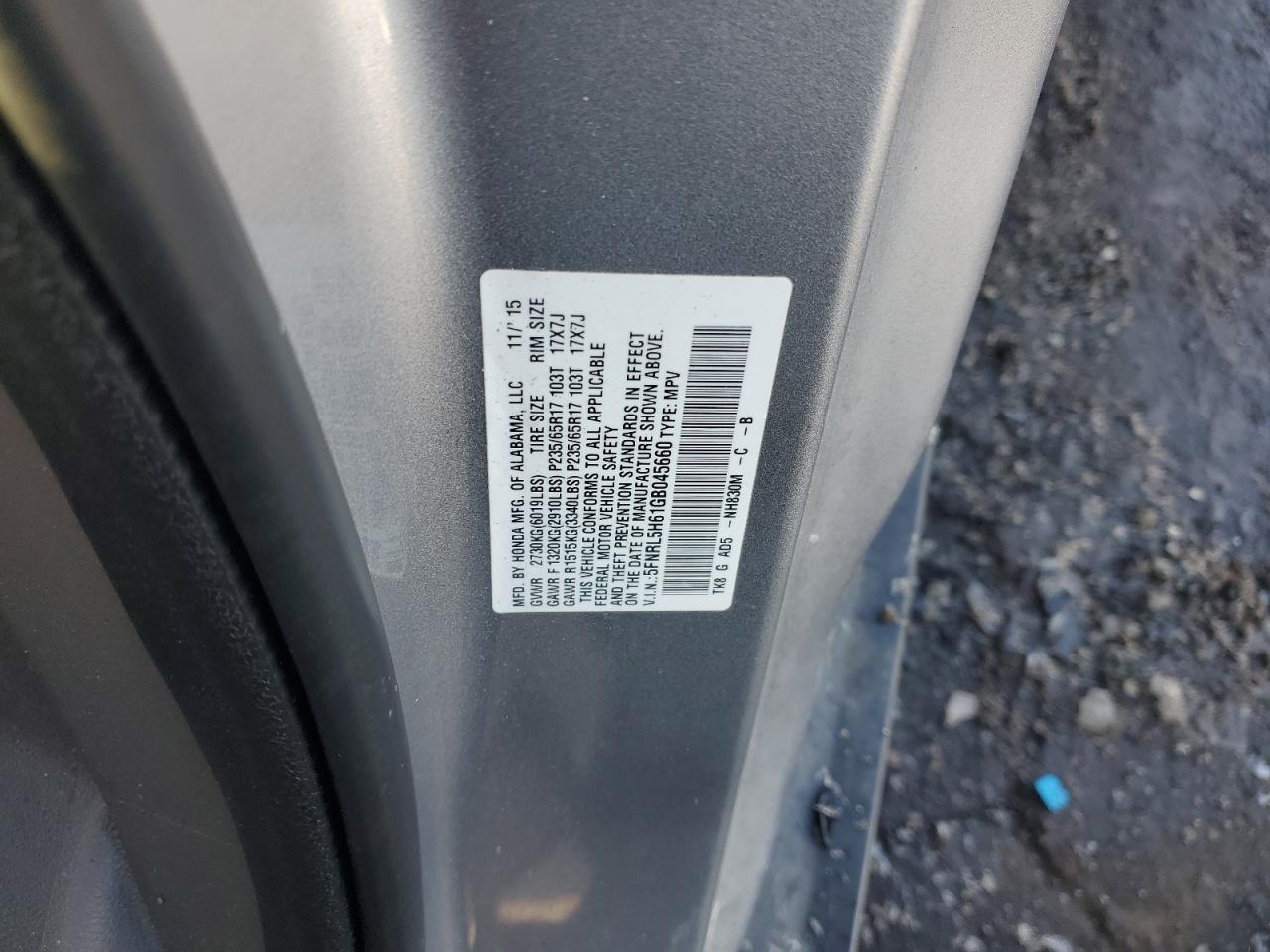 2016 Honda Odyssey - Image 15