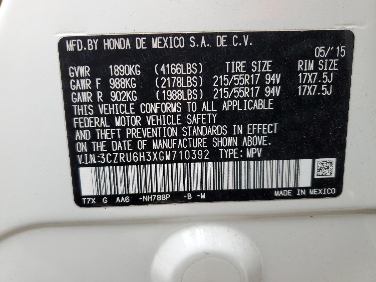 2016 Honda HR-V - Image 16