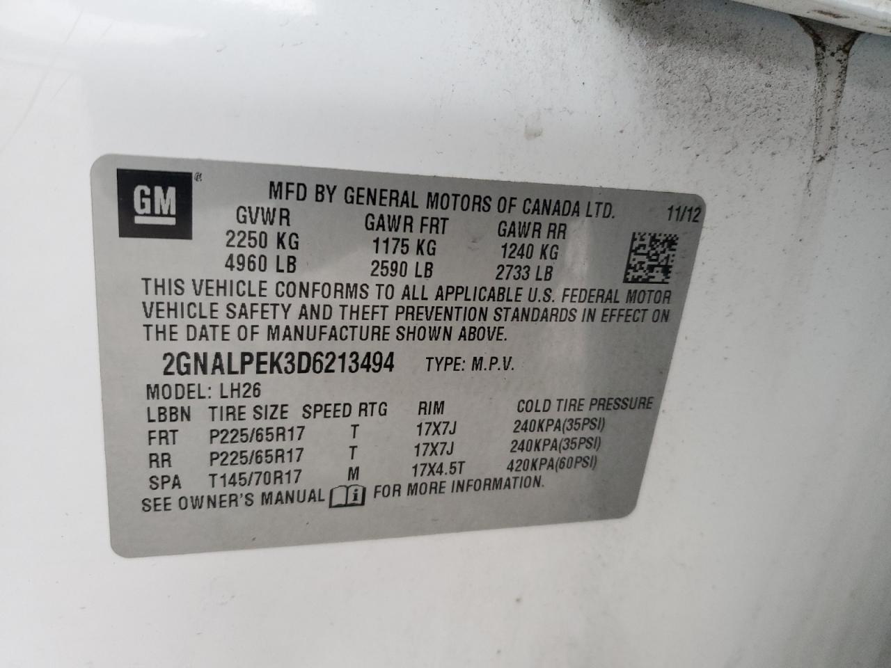 2013 Chevrolet Equinox - Image 15