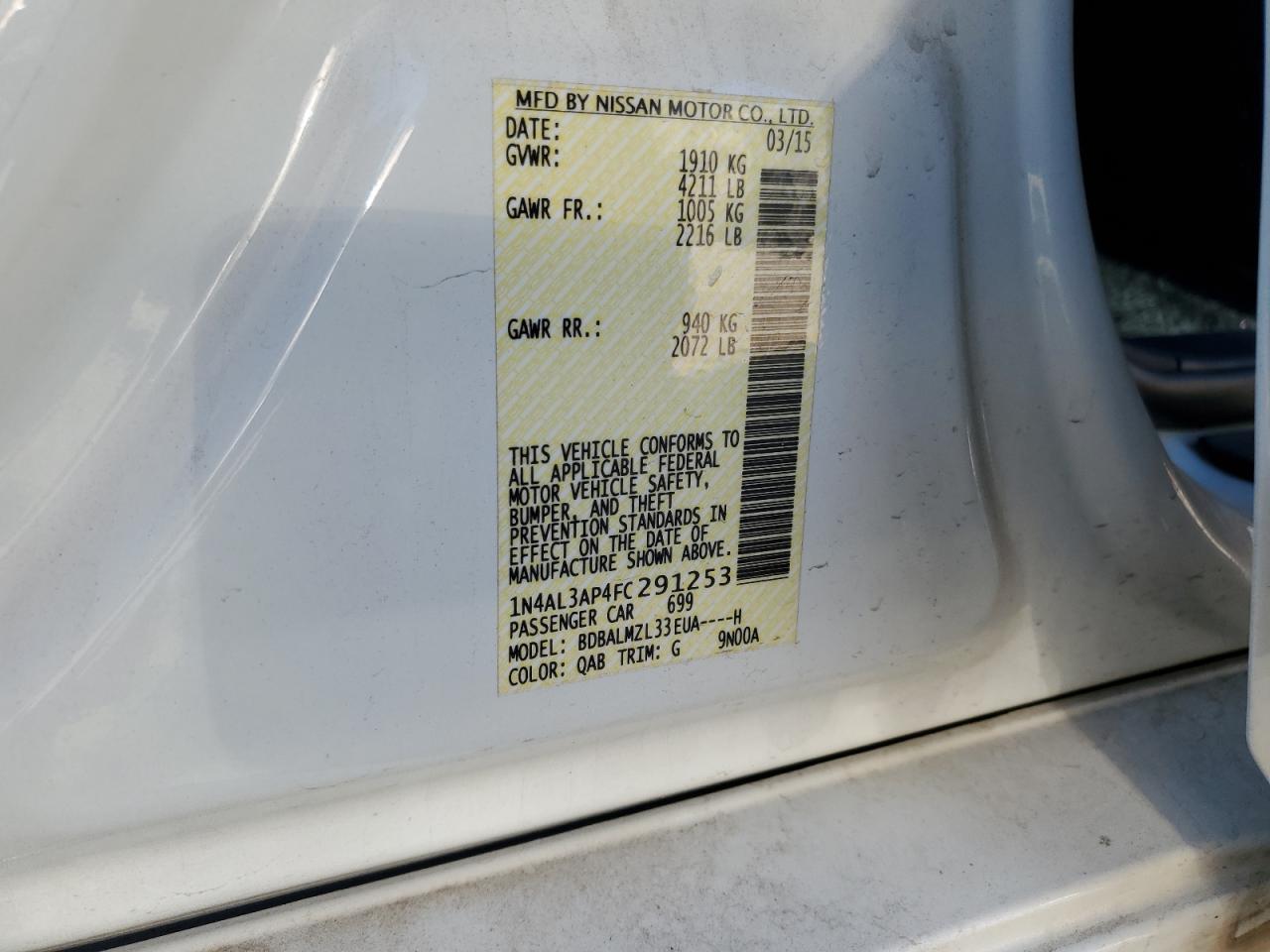 2015 Nissan Altima - Image 12