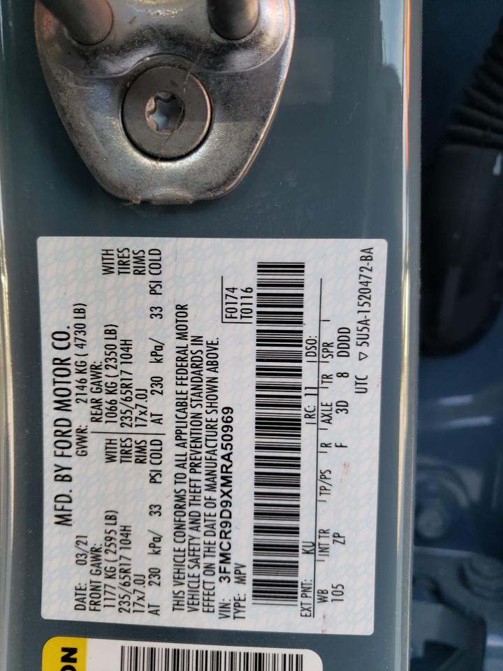 3FMCR9D9XMRA50969 FORD BRONCO 2021