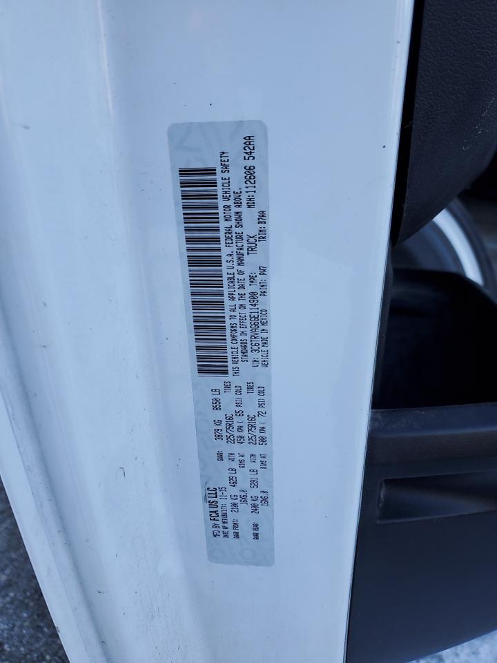 2016 Ram Promaster 1500 1500 Standard VIN: 3C6TRVAG6GE114900 Lot: 89262335