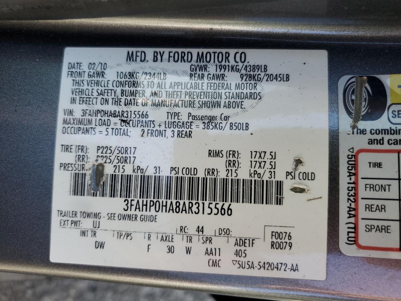 2010 Ford Fusion - Image 12