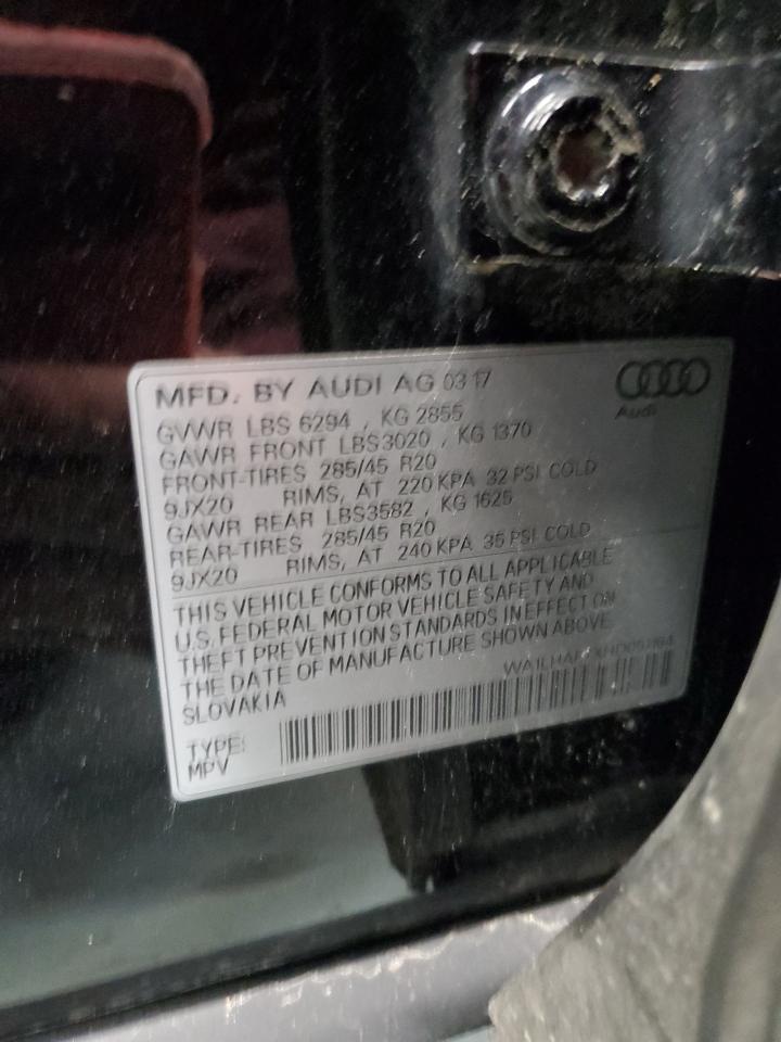 VIN WA1LHAF7XHD051164 2017 AUDI Q7 no.13