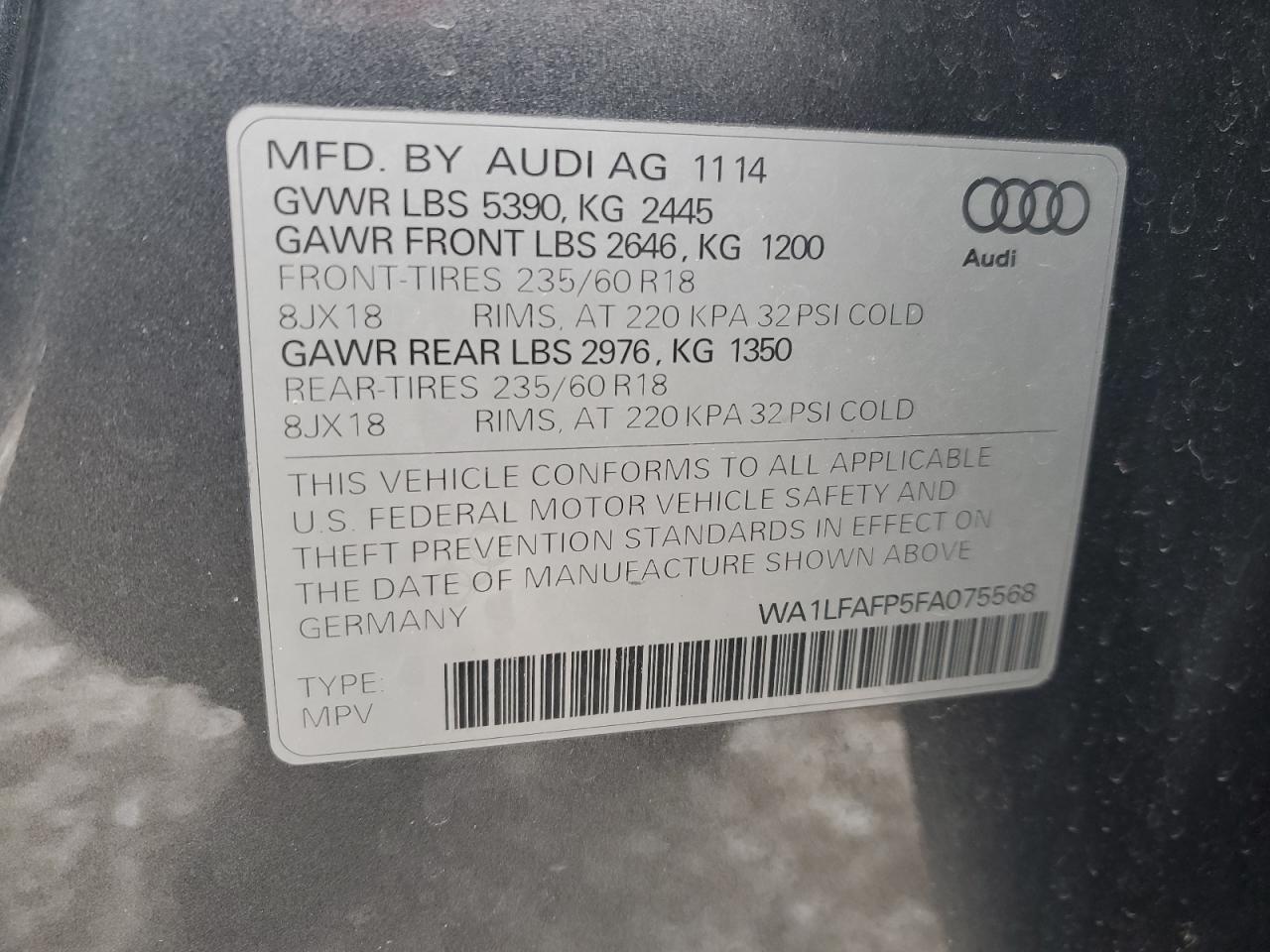 2015 Audi Q5 - Image 13