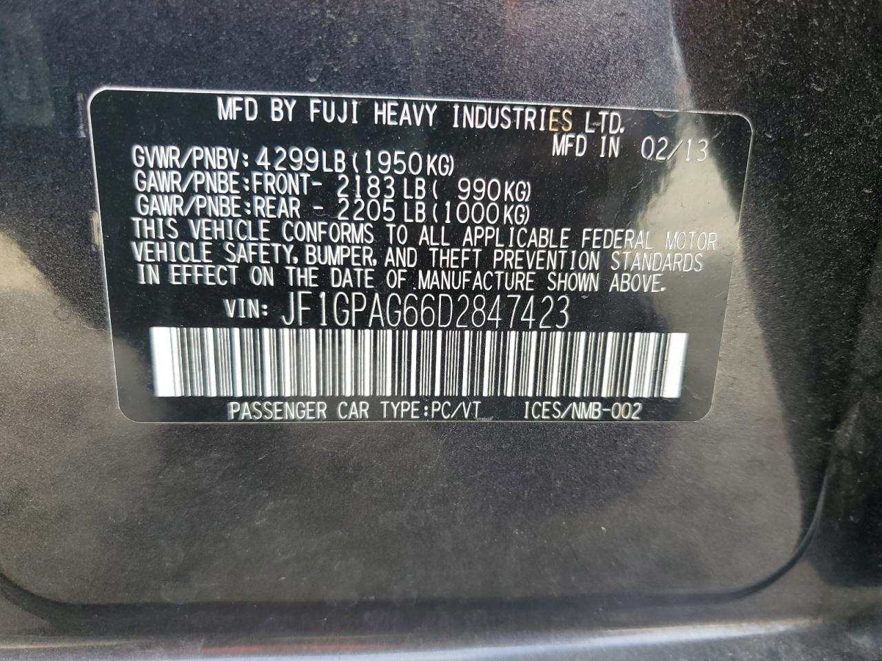 2013 Subaru Impreza - Image 12