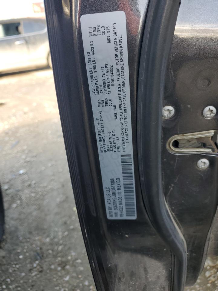 2021 Ram 3500 Tradesman VIN: 3C63RRGL6MG647888 Lot: 86958614