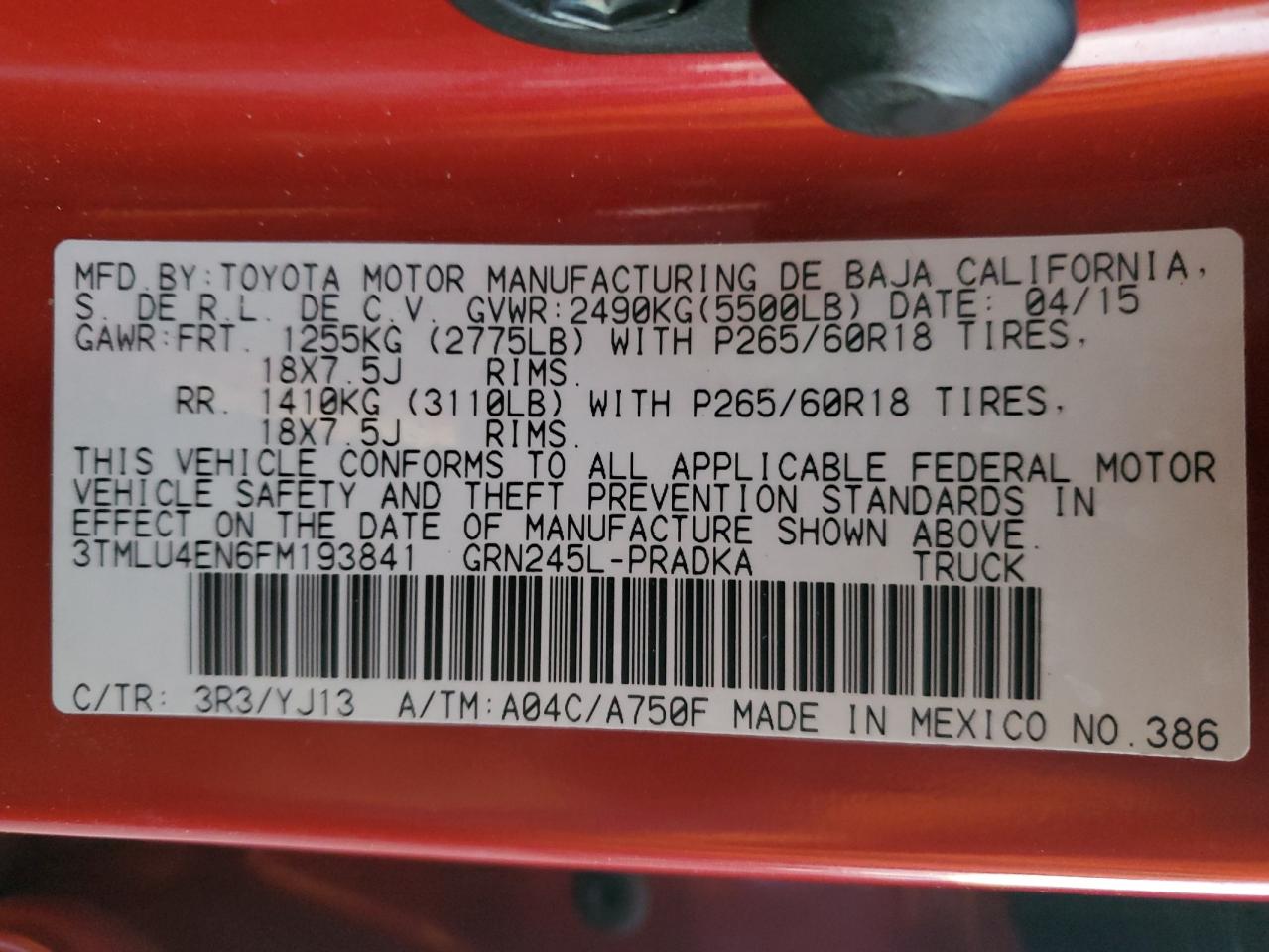 2015 Toyota Tacoma - Image 13