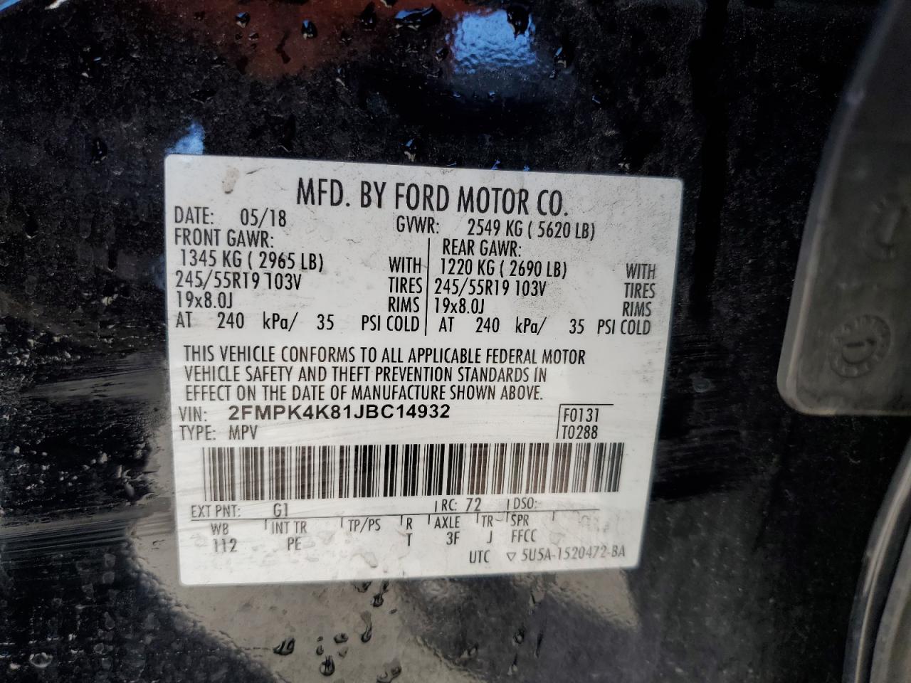 2018 Ford Edge - Image 13