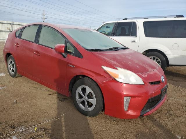  TOYOTA PRIUS 2012 Czerwony