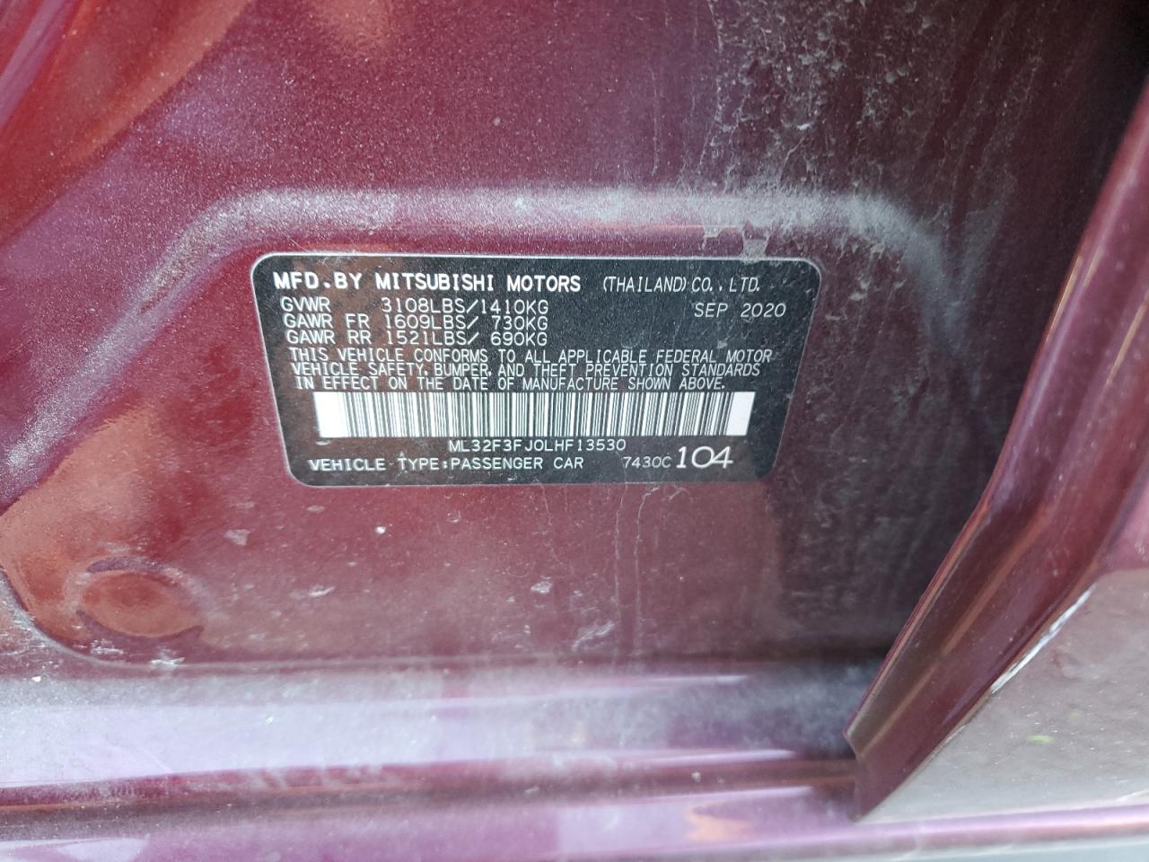 2020 Mitsubishi Mirage - Image 12