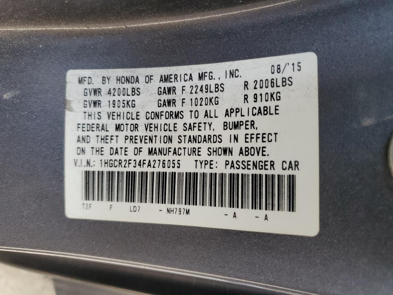 2015 Honda Accord - Image 13