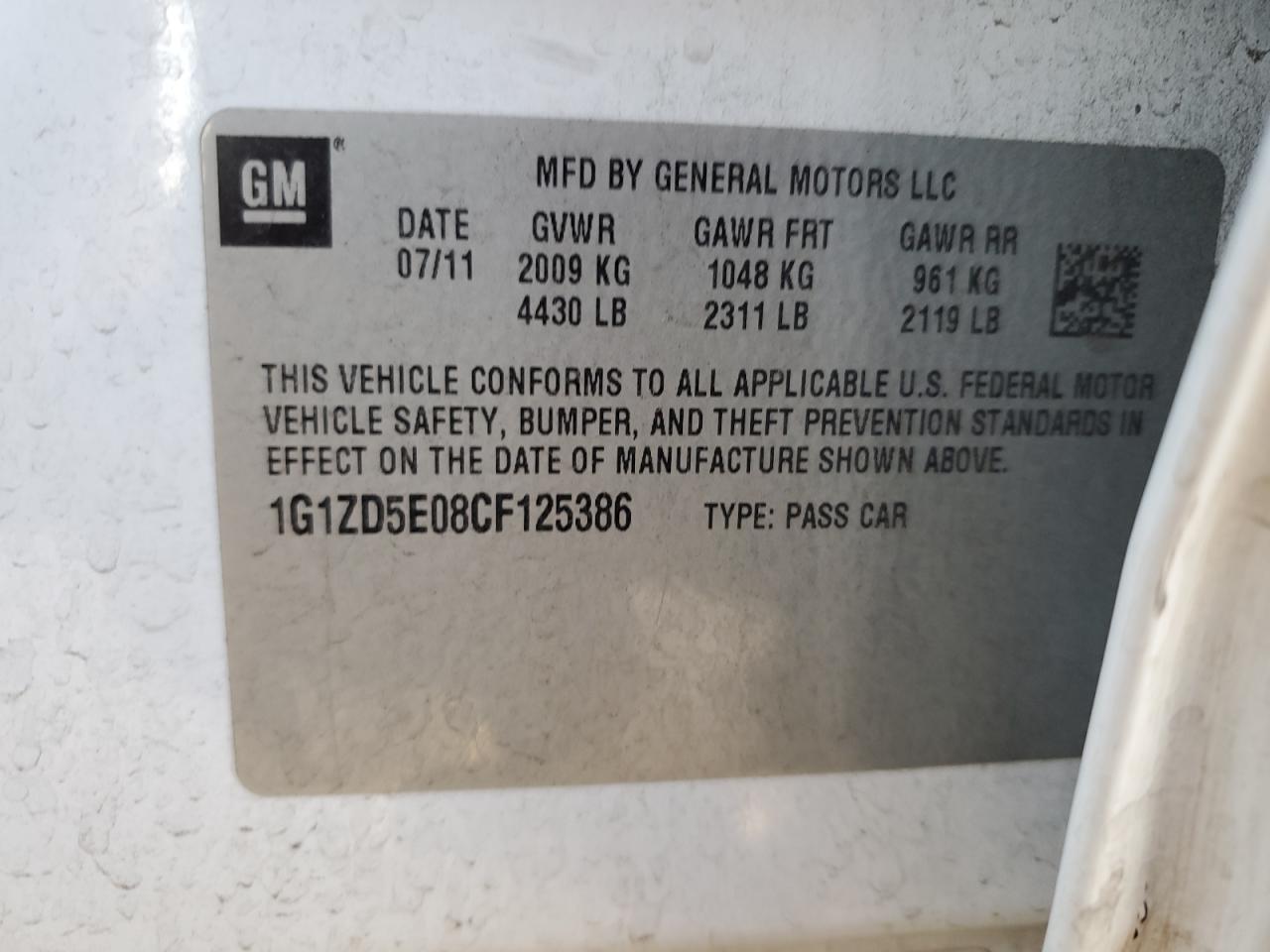 2012 Chevrolet Malibu - Image 13