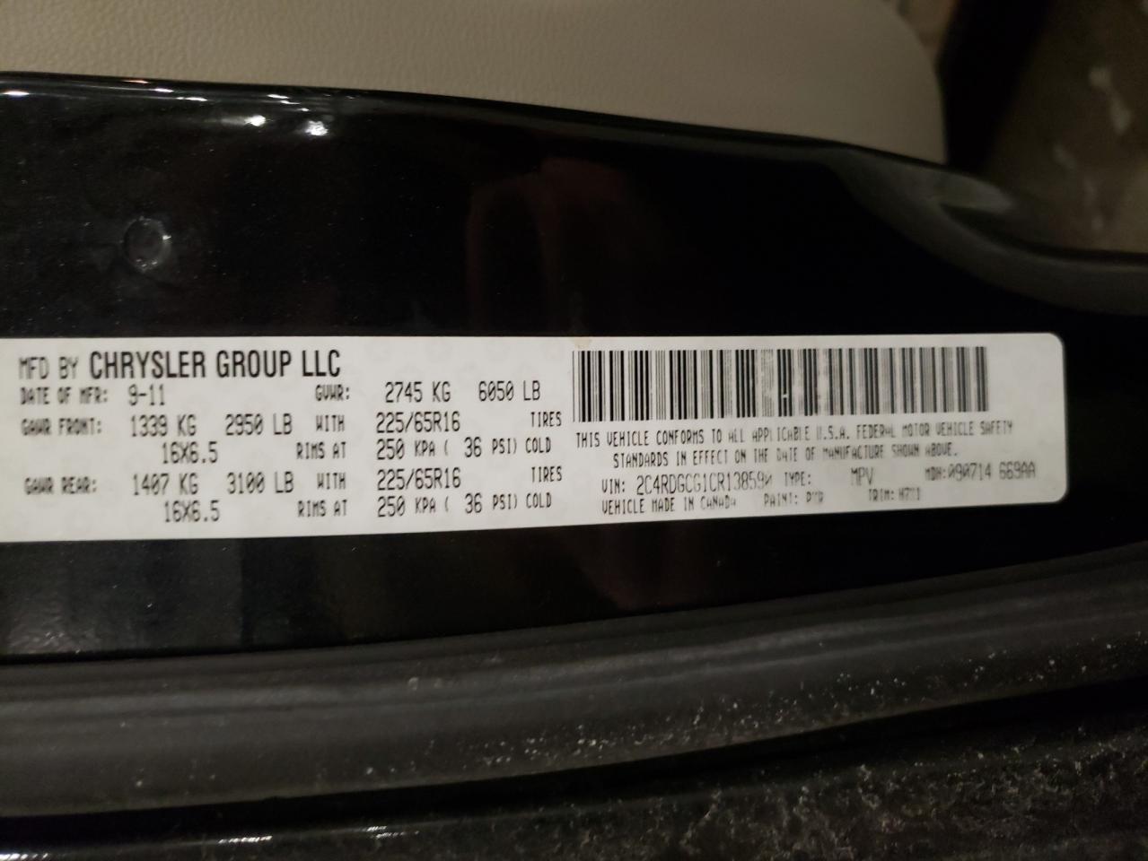 2012 Dodge Caravan - Image 15