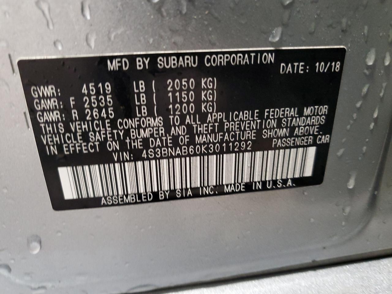 2019 Subaru Legacy - Image 12