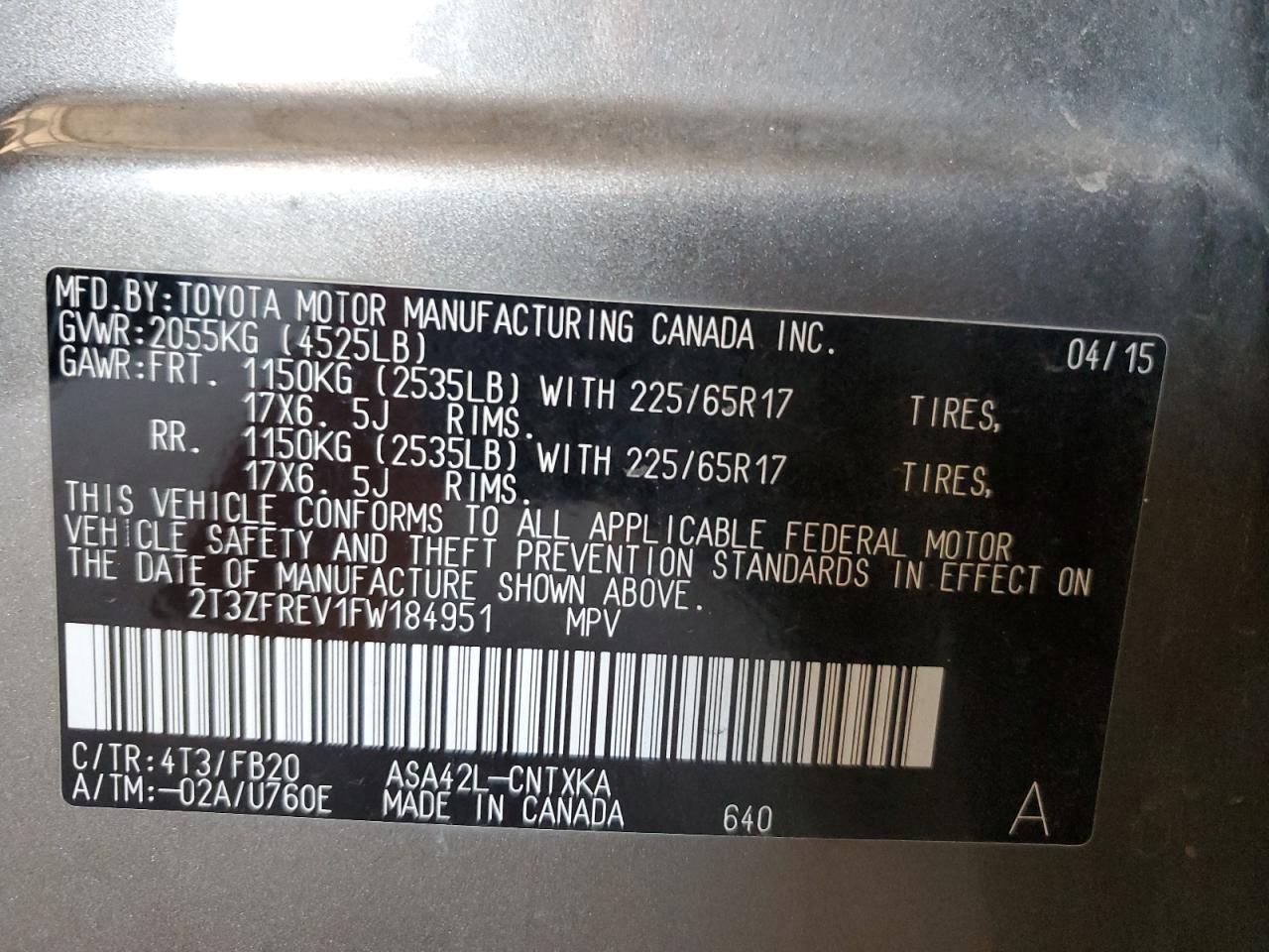 2015 Toyota RAV 4 - Image 14