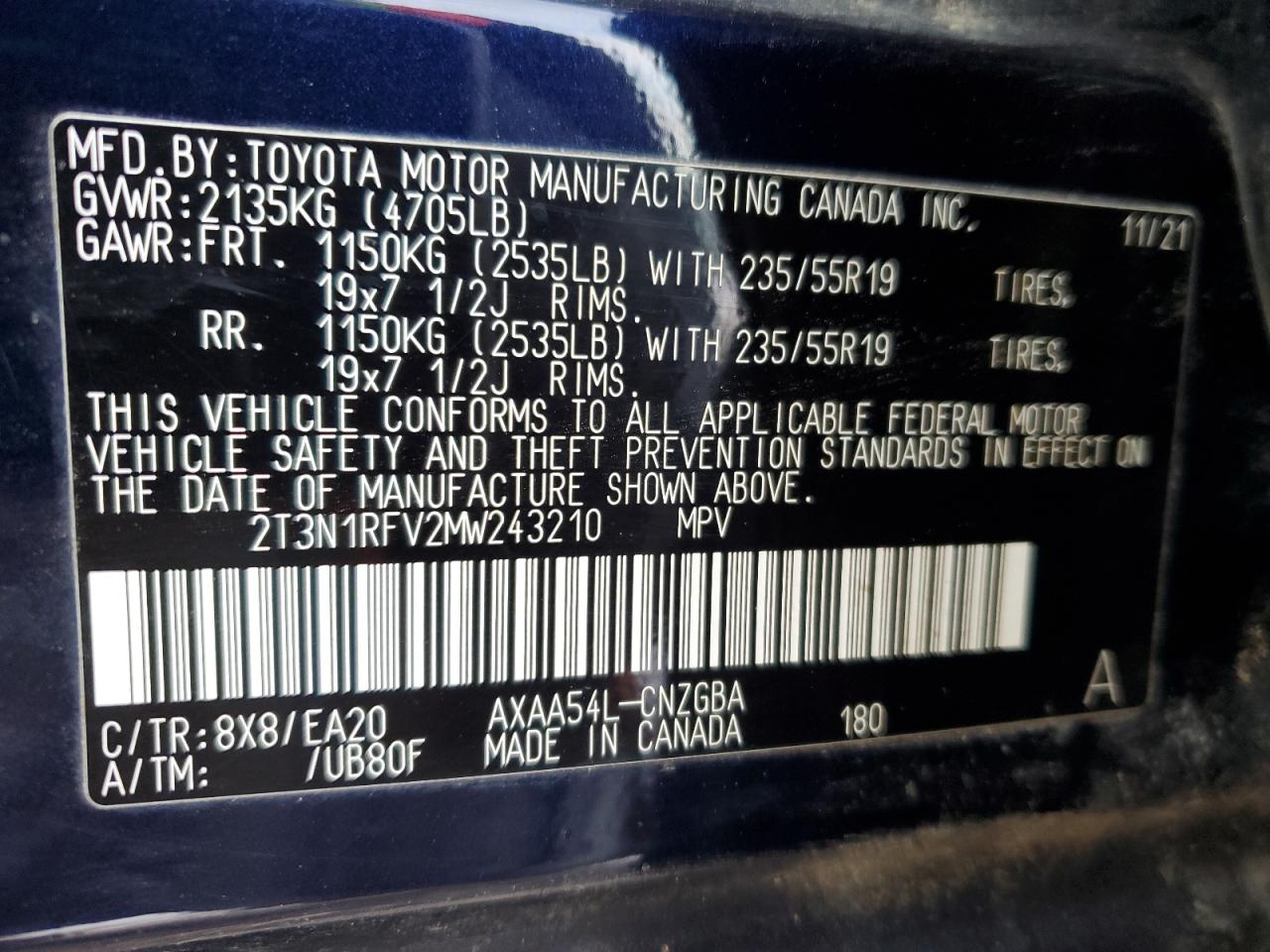 2021 Toyota RAV 4 - Image 13
