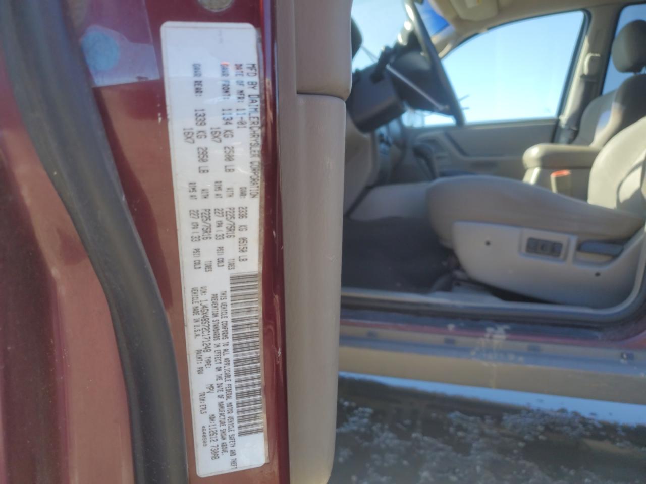 2002 Jeep Grand Cherokee Laredo VIN: 1J4GX48S72C171248 Lot: 43083995