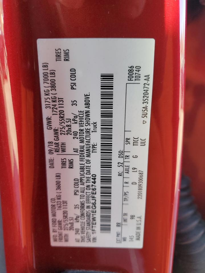 1FTEW1EG6JFE67440 FORD F-150 2018