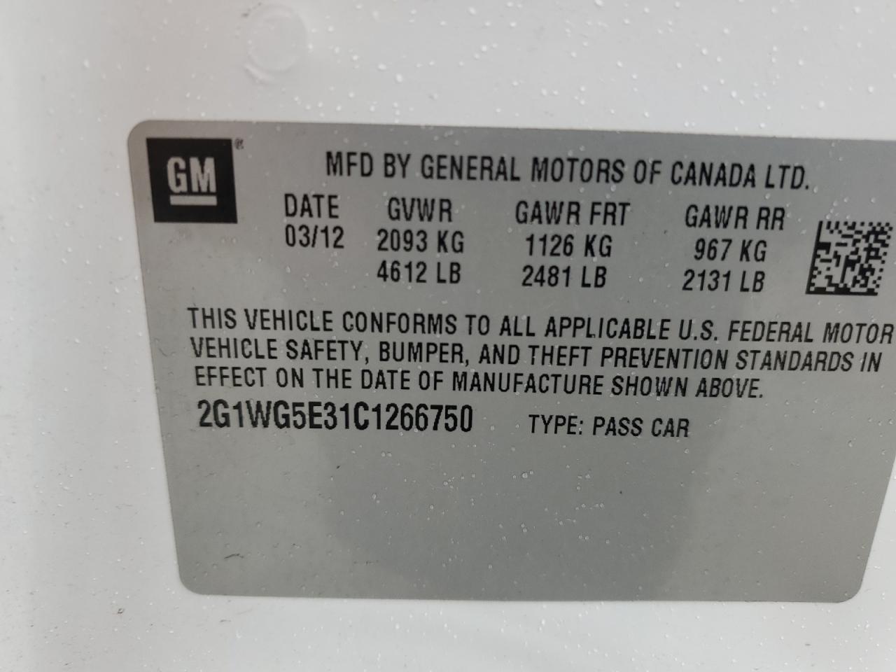 2012 Chevrolet Impala - Image 12